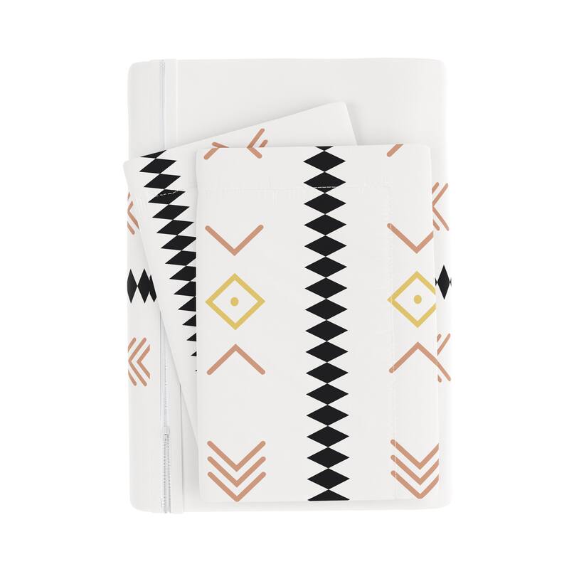 Becky Cameron Natural Geo Lines 3-Piece Duvet Cover Set