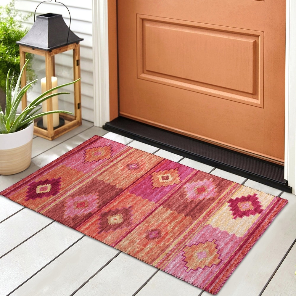 Indoor/ Outdoor Sonora Boho Medallions Washable Rug