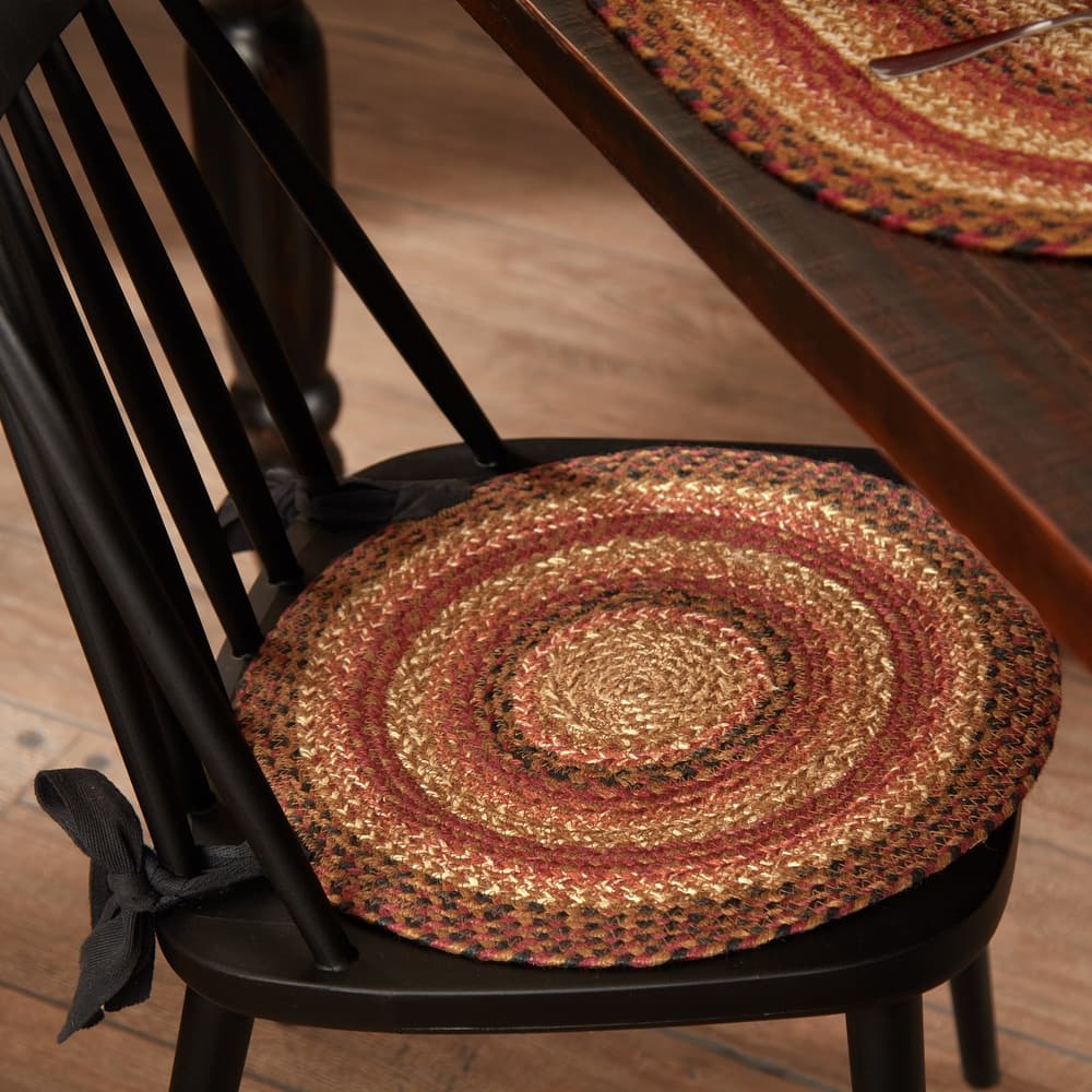 Ginger Spice Jute Chair Pad