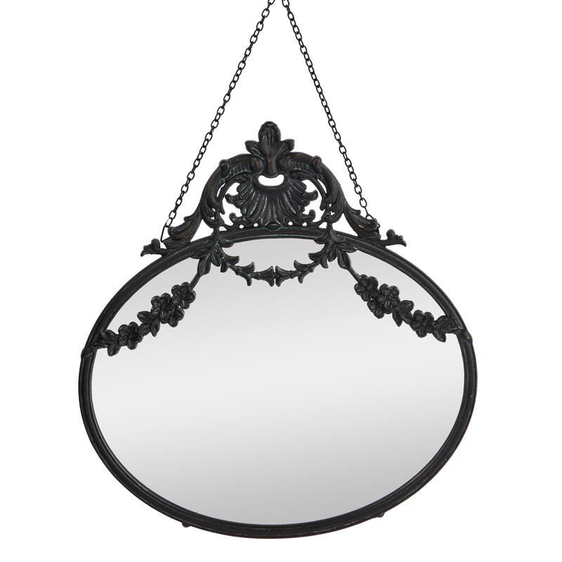 Framed Wall Mirror with Decorative Chain