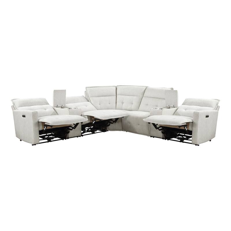 Autrey 7-Piece Fabric Modular Power Reclining Sectional