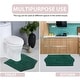 preview thumbnail 70 of 165, Waterford Collection 100% Cotton Non-Slip Bathroom Rug Set, Machine Washable Bath Rug, 4 Piece Bath Mat Set with Contour
