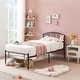 preview thumbnail 19 of 23, VECELO Kids Bed Frame with Headboard & Metal Slat,Twin Size Bed Set of 2