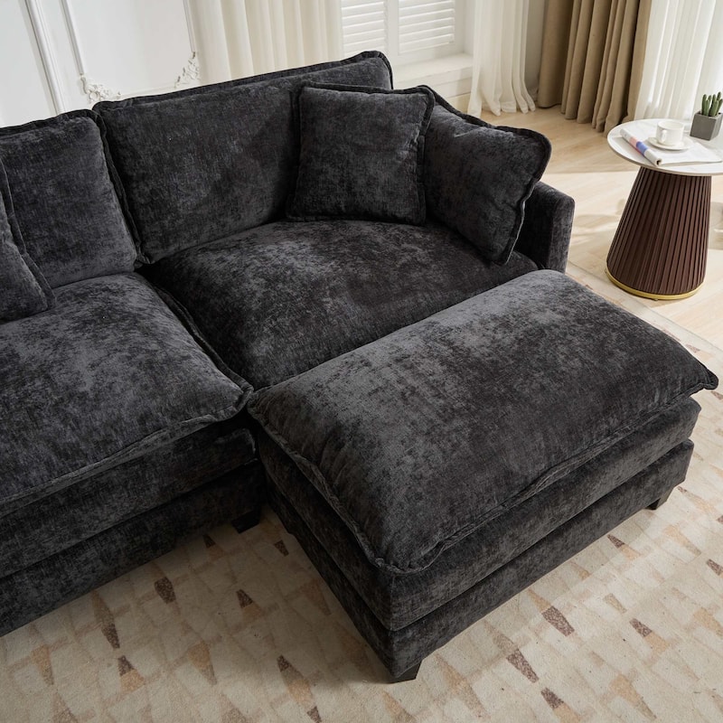 Cloud Sofa Armrests only, Sectional Couch, for Living Room Bedroom and Apartment, Comfy Double Layer Upholstered Seat Cushion