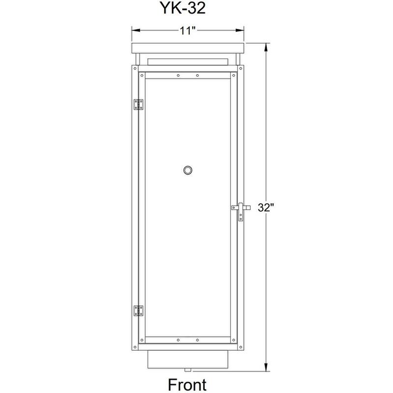 Primo Lanterns YK-32E Yorkshire 2 Light 32" Tall Wall Sconce