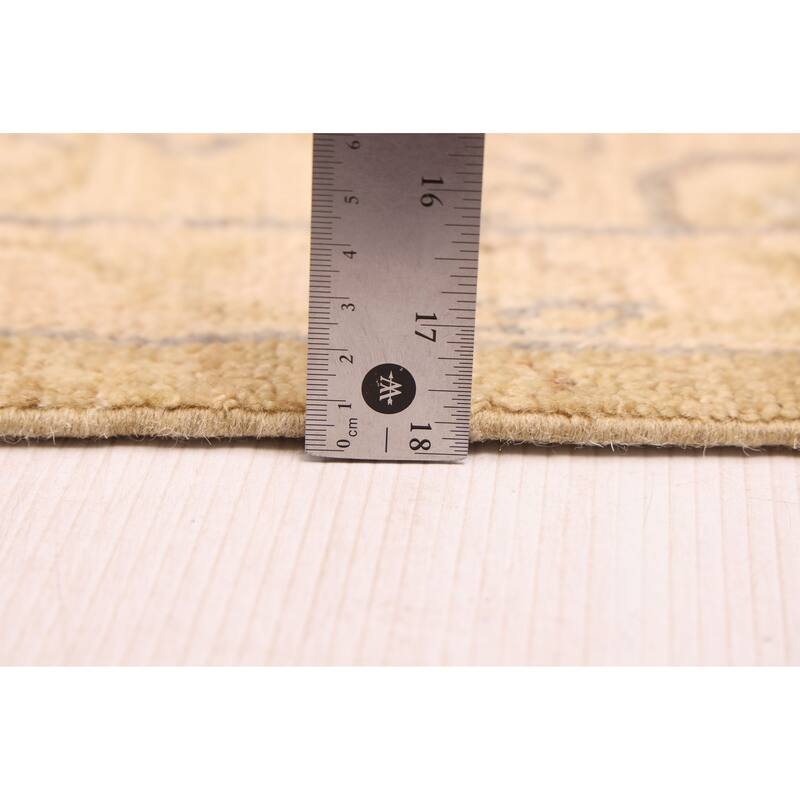 ECARPETGALLERY Hand-knotted Peshawar Oushak Gold Wool Rug - 8'1 x 9'10