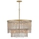 preview thumbnail 2 of 1, Fredrick Ramond FR41498 Rubina 12 Light 30" Wide Crystal Waterfall