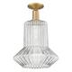 Option Brushed Brass / Clear Fluted