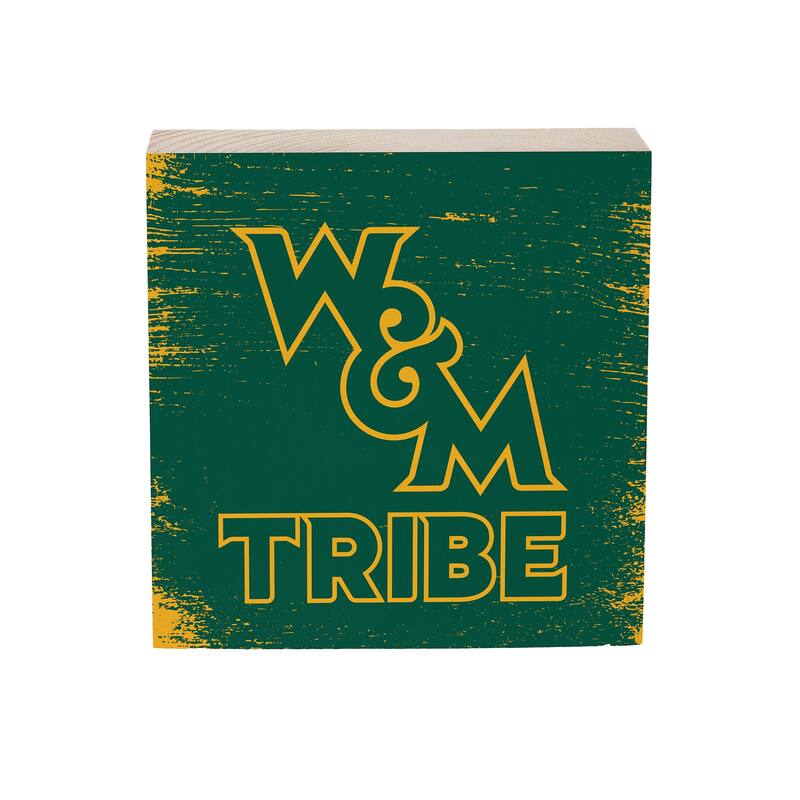 William & Mary Wooden Tabletop Mantel Shelf Sign