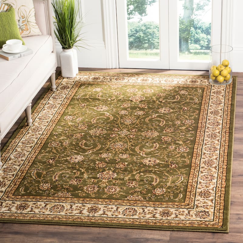SAFAVIEH Lyndhurst Verdell Traditional Oriental Rug - 5'3" x 7'6" - Sage/Ivory