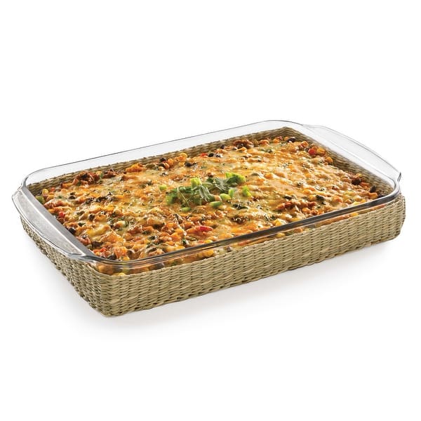  Libbey Baker's Basics Glass Casserole Baking Dish with Cover,  2-quart: Home & Kitchen