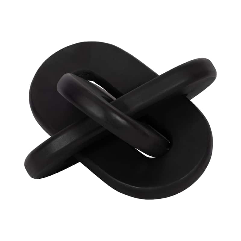 Sagebrook Home Neutral Wood Decorative Knot Figurine
