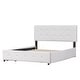 preview thumbnail 12 of 25, Queen Size Upholstered Platform Bed with a Hydraulic Storage System