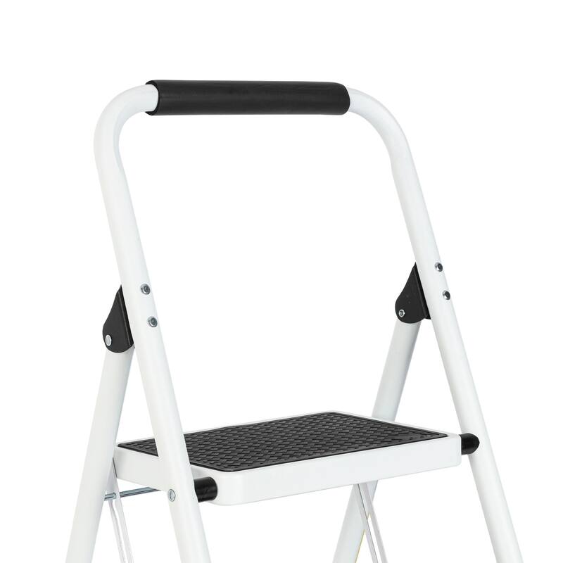 330 lb Capacity 3-Step Iron Folding Step Stool Ladder