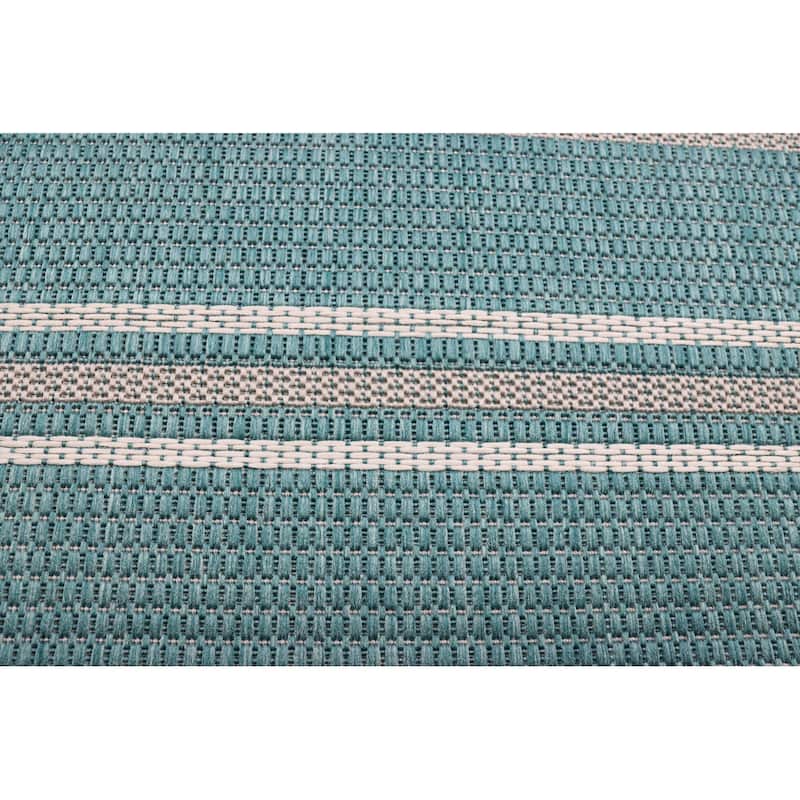 Bashian Zavion Aqua Transitional Area Rug