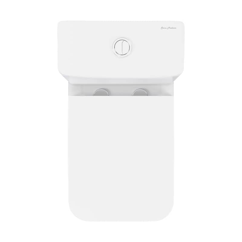 Carre One Piece Square Toilet Dual Flush 1.1/1.6 Gpf In Matte White - 25.79" x 14.96" 29.92"