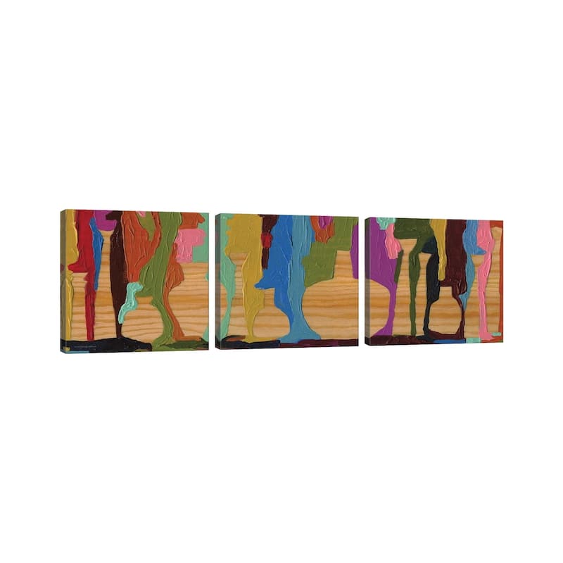iCanvas "Negative Space Vase" by Kamdon Kreations 3-Piece Wall Art Set