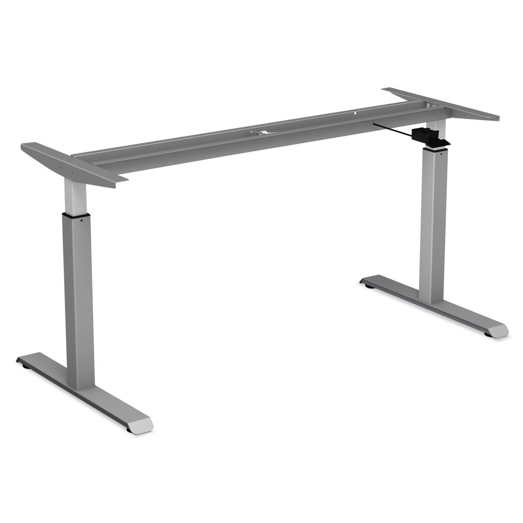 Alera AdaptivErgo Pneumatic Height-Adjustable Table Base, Gray