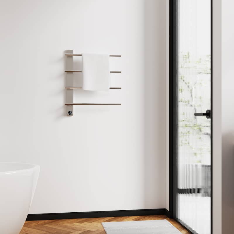 Wall Mounted Heated Towel Rack for Bathroom