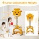 preview thumbnail 7 of 7, Yellow HDPE Kids Basketball Hoop with Adjustable Rim, Soccer and Golf Set - 21.5" L x 20.5" W x 44.5"-59" H