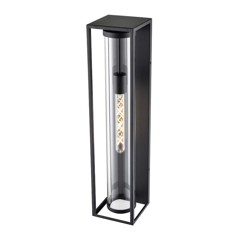 Caleb 1-Light Outdoor Wall Sconce Textured Black - Textured Black