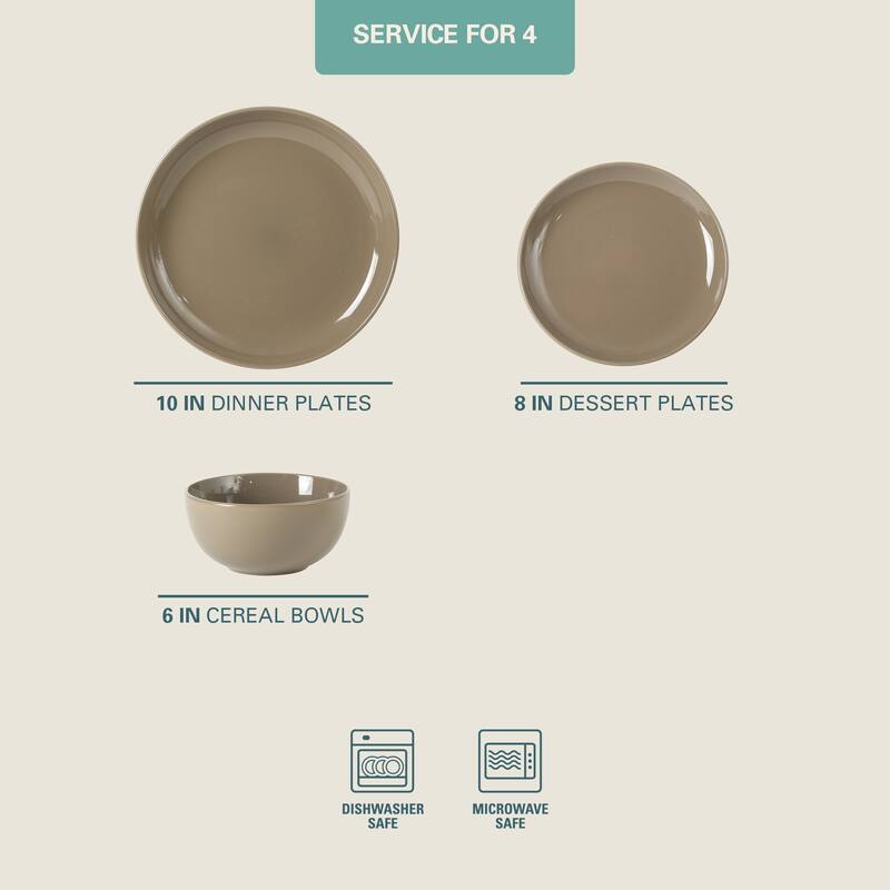 Gibson Home Rockaway 12pc Dinnerware set