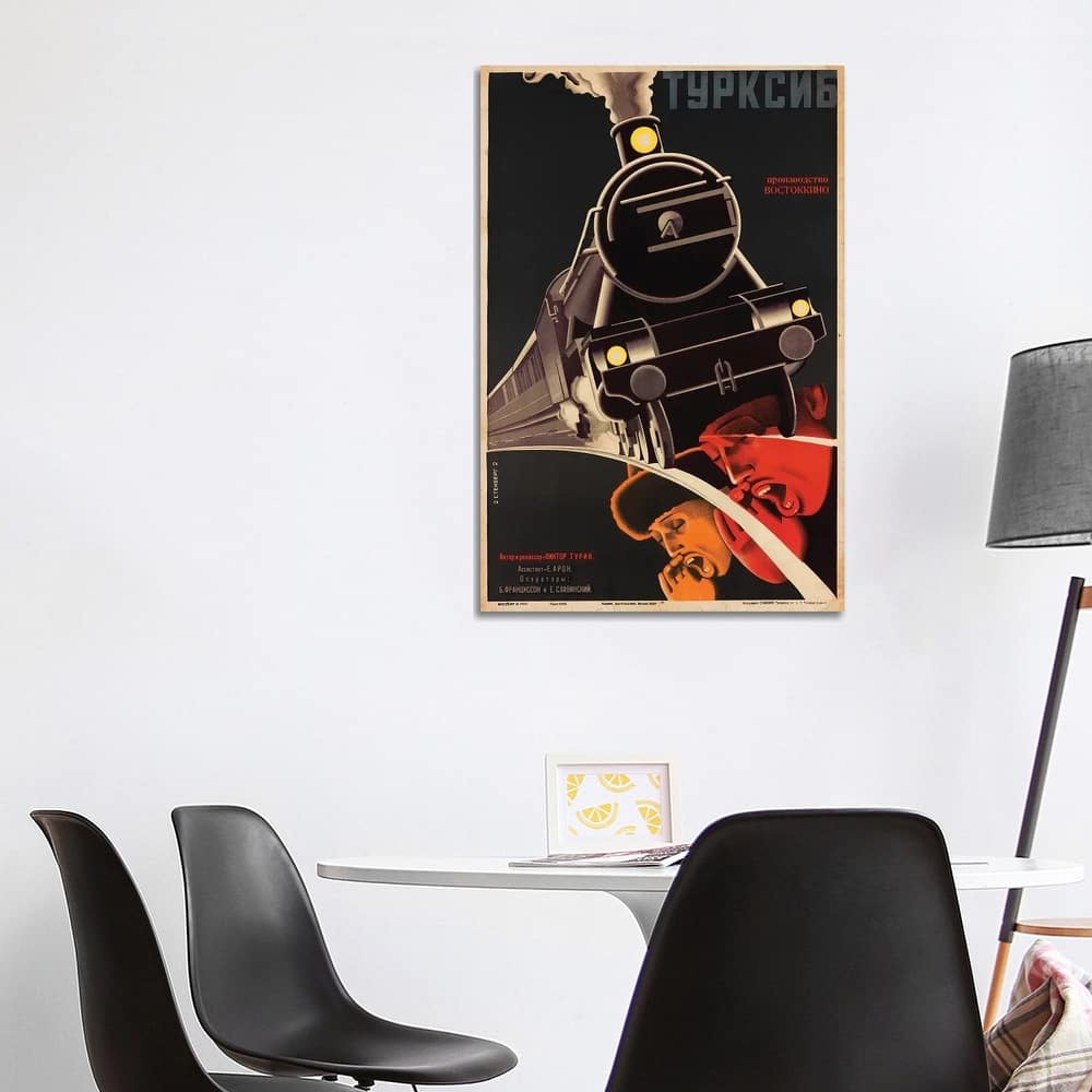 iCanvas "Art Deco Railroad Russia, 1929" by Vintage Apple Collection Canvas Print