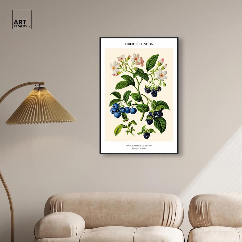 Berries and Blooms II Canvas by Art Remedy