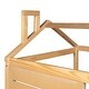 preview thumbnail 16 of 16, Twin Size House Bed Wood Bed With Twin Size Trundle For Bedroom,Kids
