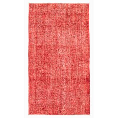 ECARPETGALLERY Hand-knotted Color Transition Red Wool Rug - 3'7 x 6'7