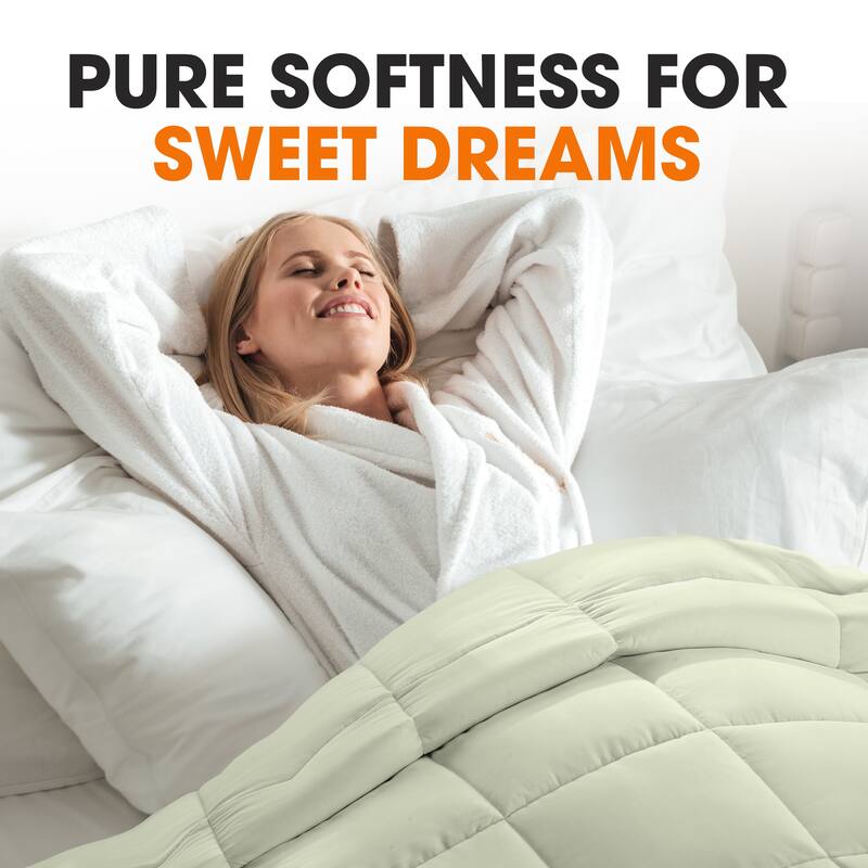 Cheer Collection All Season Down Alternative Hypoallergenic Comforter