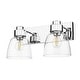 preview thumbnail 10 of 9, Golden Lighting 9314-BA2 CLR Remy 2 Light 17" Wide Vanity Light