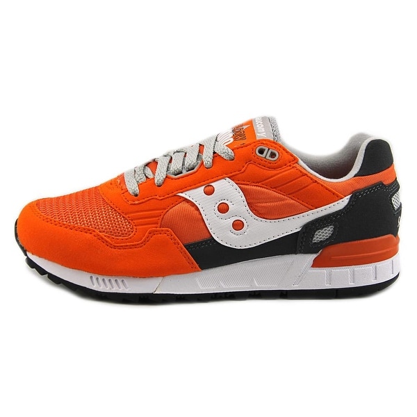 Round Toe Synthetic Orange Running Shoe 