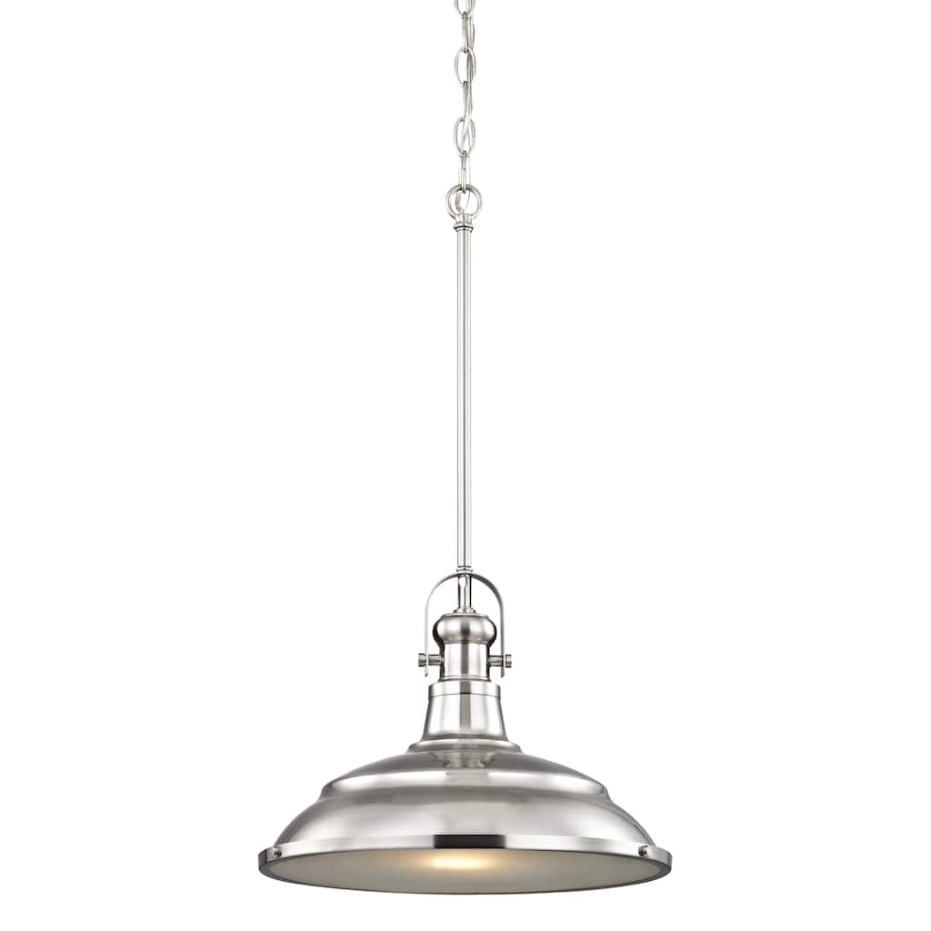 Blakesley 14-inch Wide 1-Light Pendant in Brushed Nickel - 14in W x 14in D x 11in H