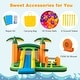 preview thumbnail 6 of 8, Gymax Tropical Inflatable Bounce Castle 8-in-1 Giant Jumping House w/