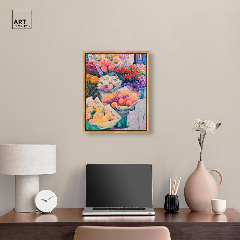 Market Blooms II Canvas by Art Remedy
