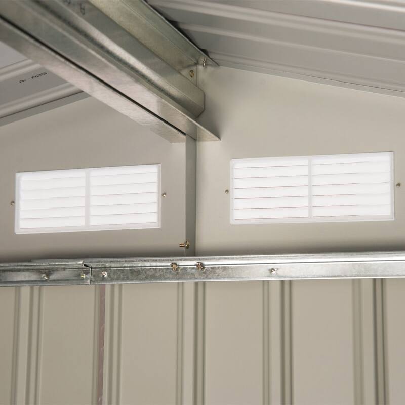 Outsunny Metal Outdoor Shed Organizer & Garden Storage