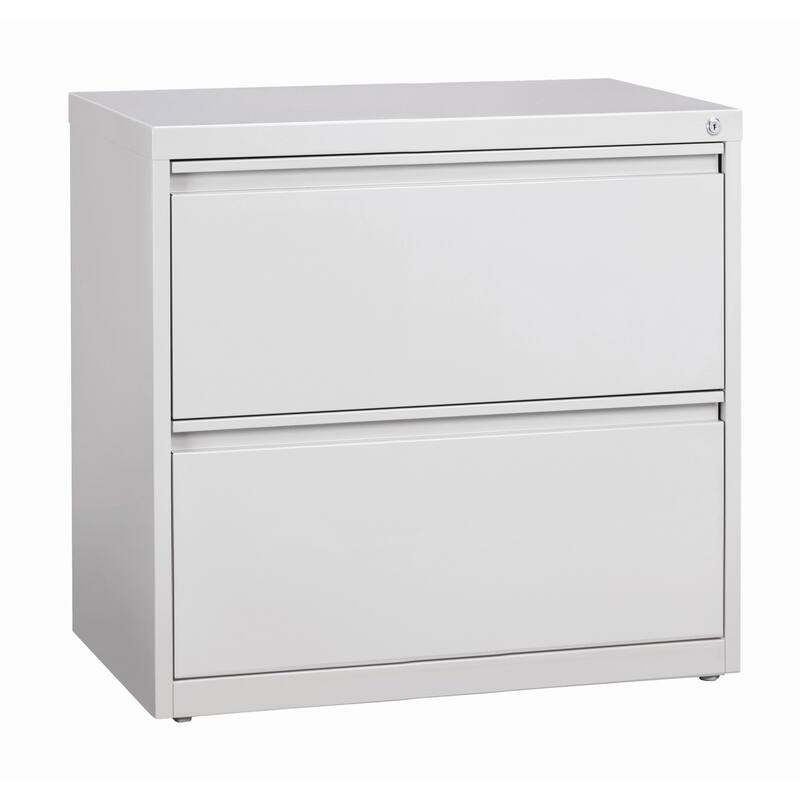 Hirsh HL10000 Series 30-inch Wide 2-drawer Commercial Lateral File Cabinet - Grey