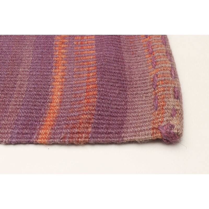 ECARPETGALLERY Flat-Weave Ankara FW Purple Wool Kilim - 5'11 x 8'11