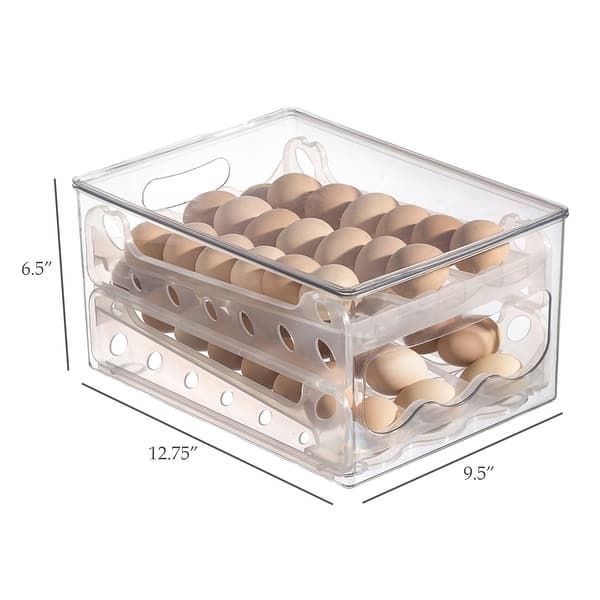 HANAMYA Automatic Rolling Egg Rack for Refrigerator - Bed Bath & Beyond ...