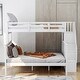 preview thumbnail 3 of 12, Stairway Design Twin-Over-Full Bunk Bed with Storage and Guard Rail for Bedroom