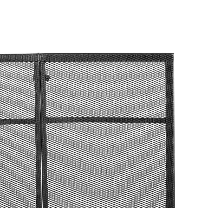 Christopher Knight Home - Regina Modern Iron Fireplace Screen with Curved Arc Design