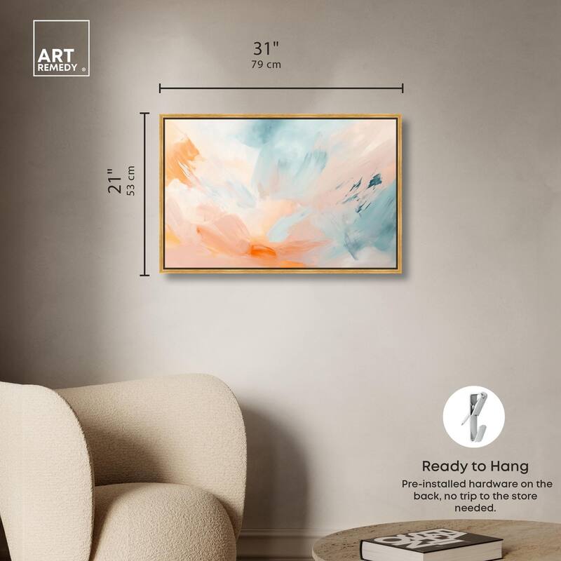 Sunrise Palette I Canvas by Art Remedy