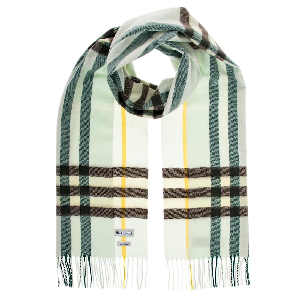 Burberry Check 100% Cashmere Scarf