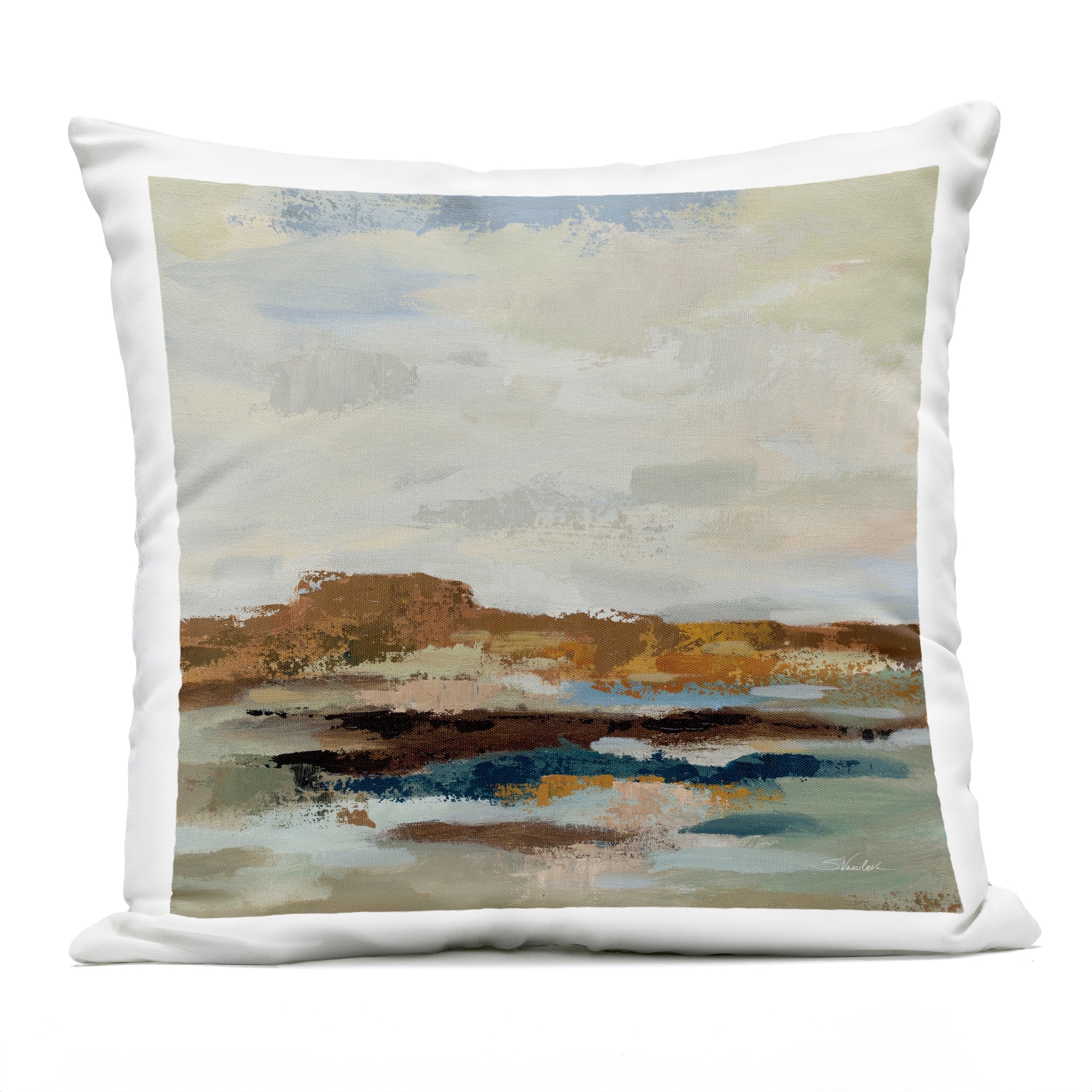 Stupell American West Abstract Printed Outdoor Throw Pillow Design by Silvia Vassileva