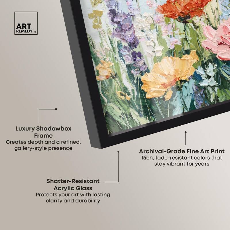 Summer Abundance III Shadowbox by Art Remedy