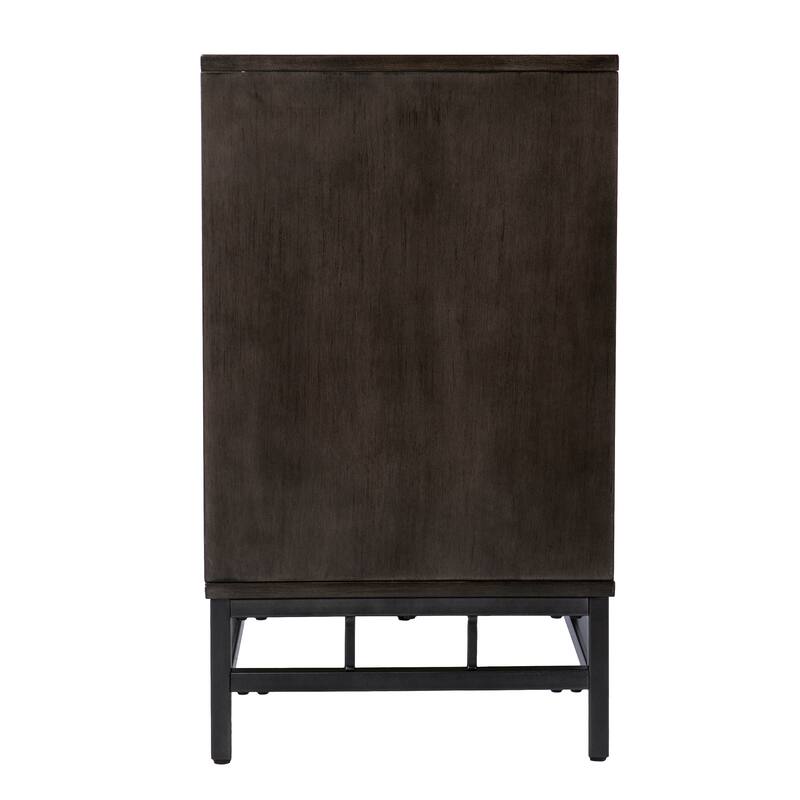 SEI Furniture Valecrest Contemporary Grey/ Dark Brown Cabinet