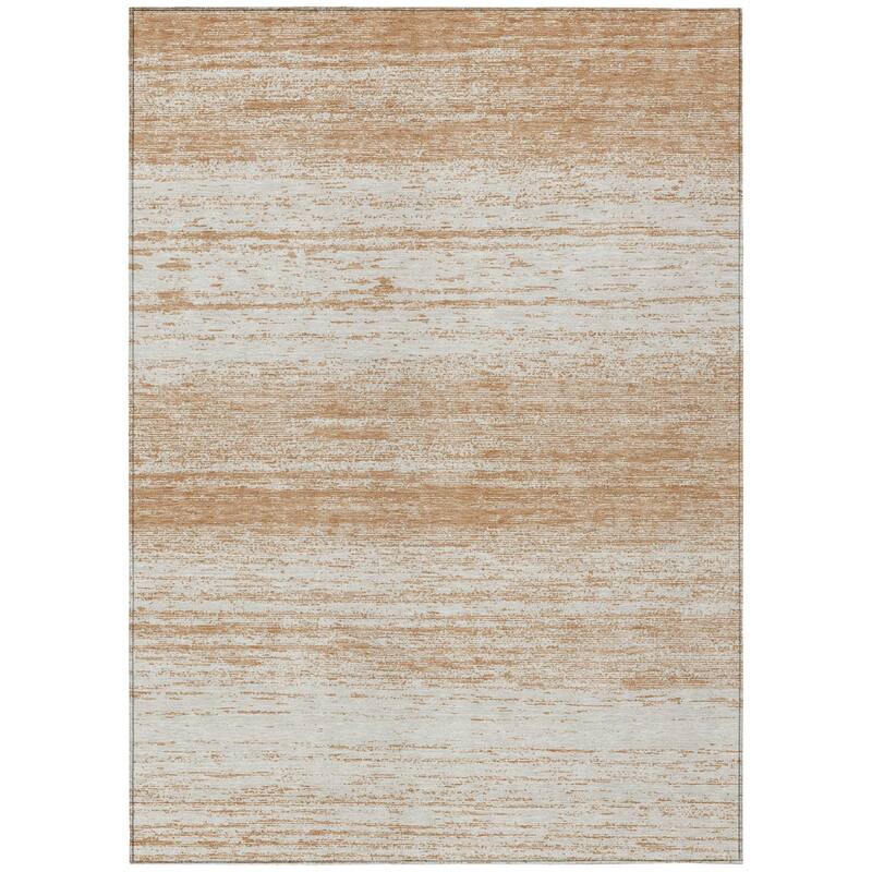 HomeRoots Striped Transitional Rectangle Outdoor Rug