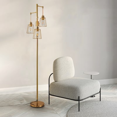 Netin 70" Dimmable LED Tree Floor Lamp with Rotary Switch