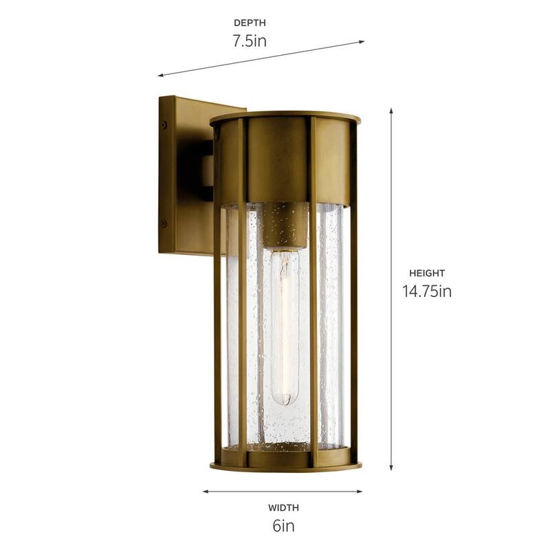 Kichler 59080 Camillo 15" Tall Outdoor Wall Sconce